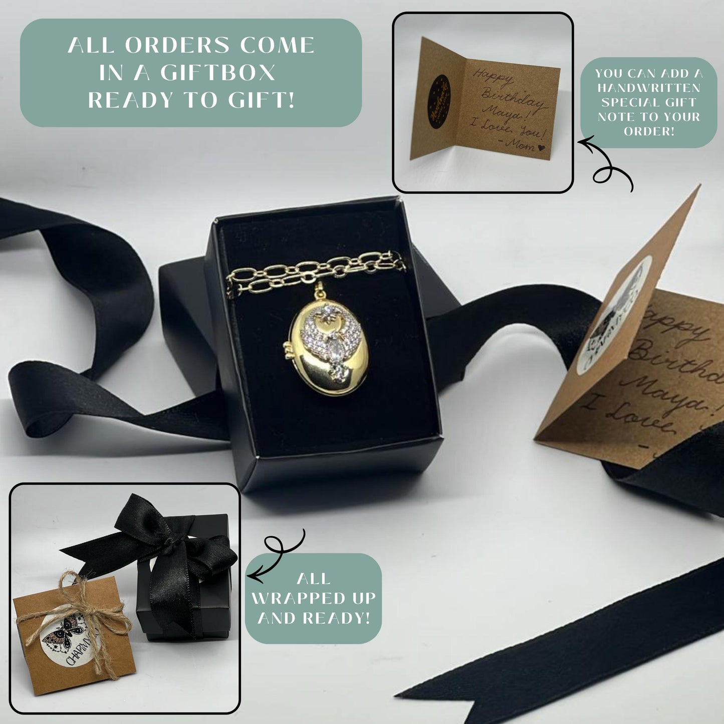 Phoenix Oval Photo Locket Necklace β Personalized Keepsake Gift