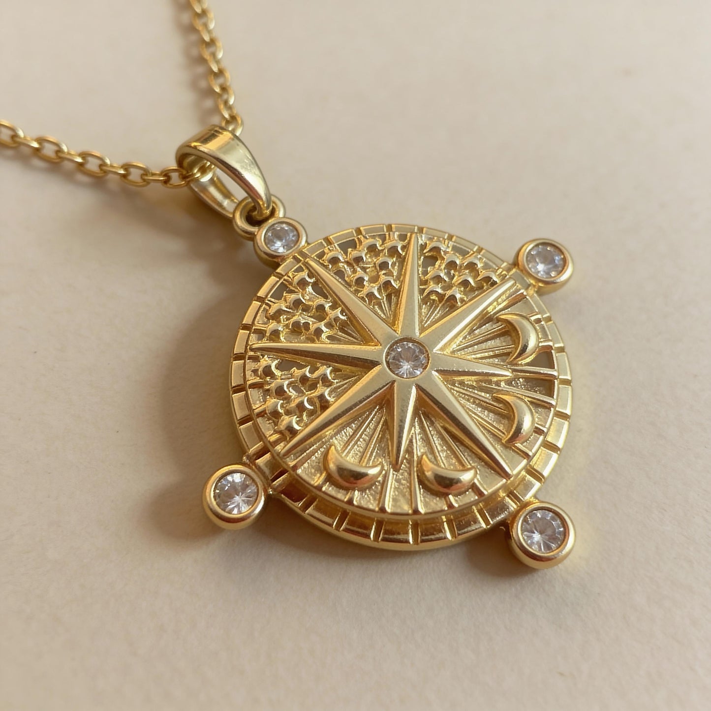 Compass Photo Locket Necklace – Personalized Keepsake Gift
