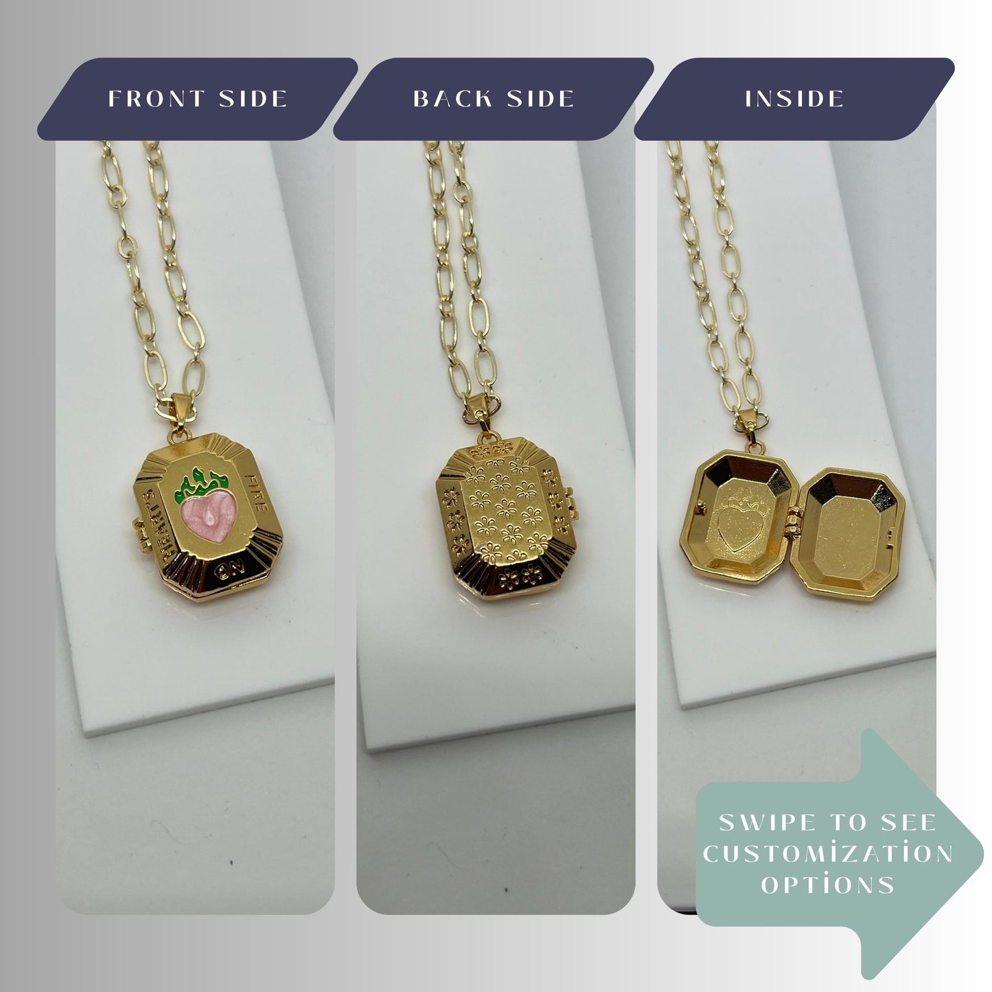 Heart Photo Locket Necklace – Personalized Keepsake Gift