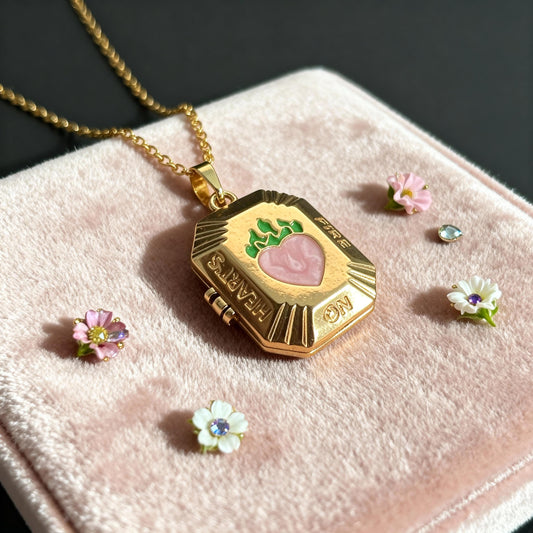 Heart Photo Locket Necklace – Personalized Keepsake Gift