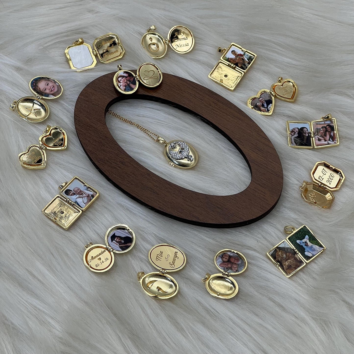 Phoenix Oval Photo Locket Necklace – Personalized Keepsake Gift