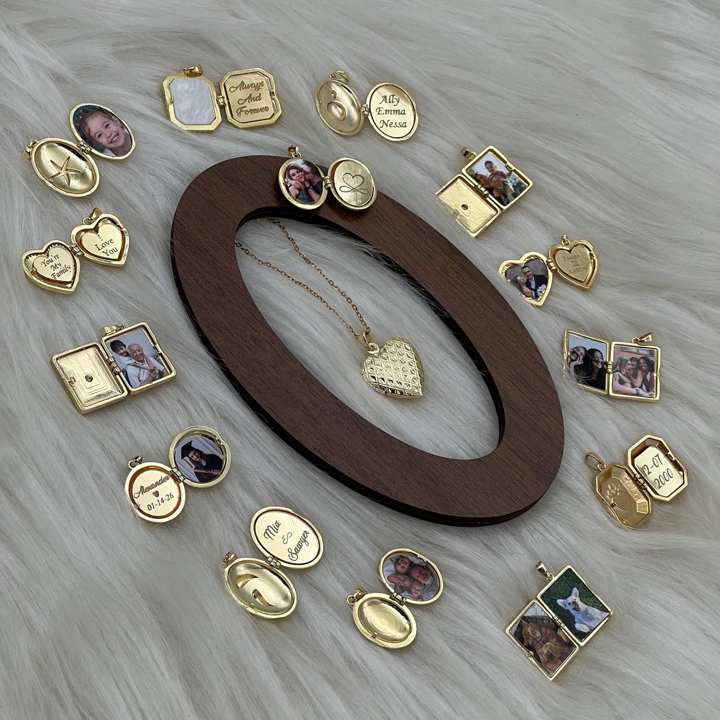 Classic Heart Photo Locket Necklace – Personalized Keepsake Gift