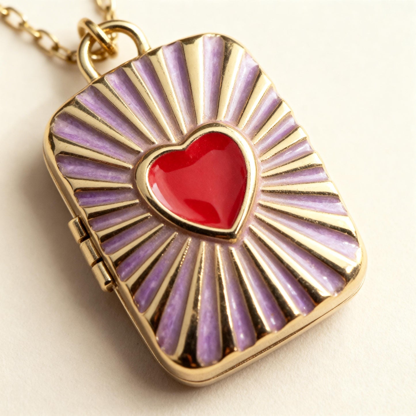 Sacred Heart Photo Locket Necklace – Personalized Keepsake Gift