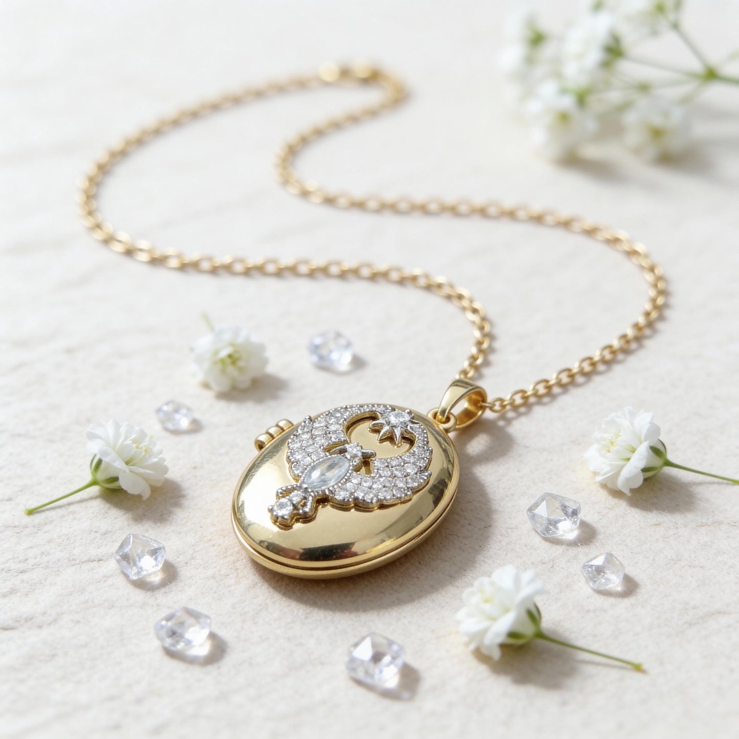 Phoenix Oval Photo Locket Necklace – Personalized Keepsake Gift