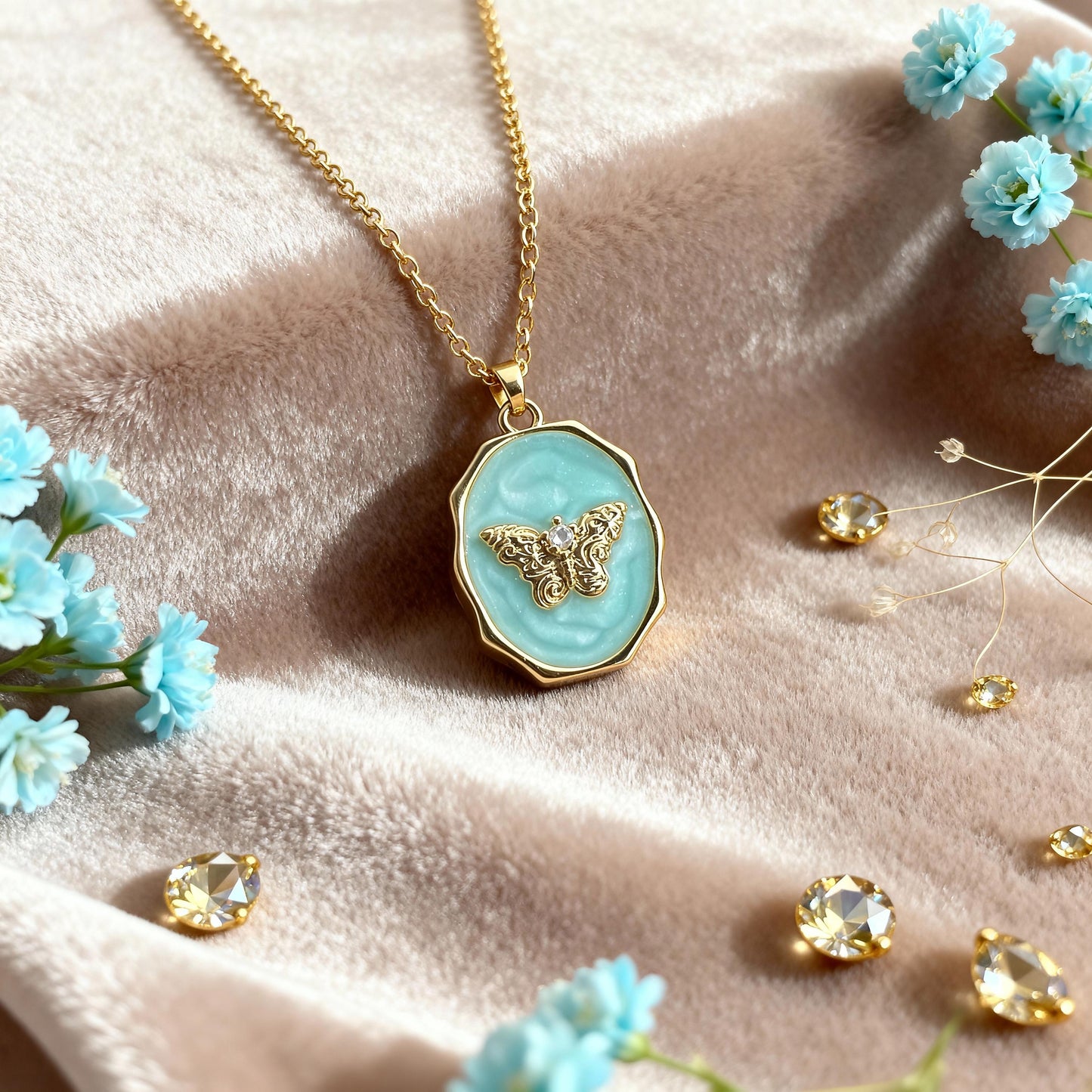Butterfly Photo Locket Necklace – Personalized Keepsake Gift