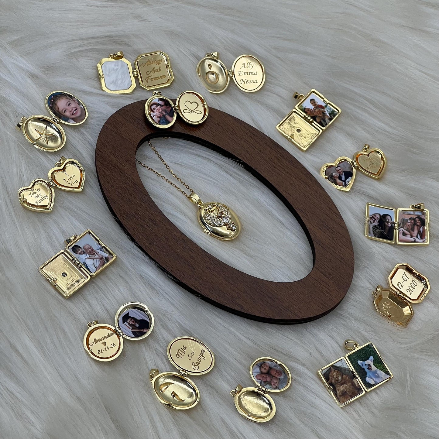 Phoenix Oval Photo Locket Necklace – Personalized Keepsake Gift