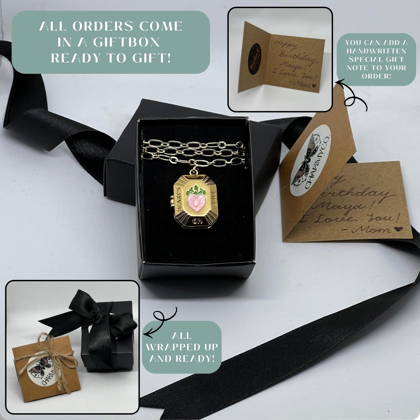Heart Photo Locket Necklace – Personalized Keepsake Gift